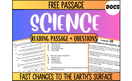 Free Reading Passage: Fast Changes to the Earth's Surface Google Docs