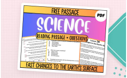 Free Reading Passage: Fast Changes to the Earth's Surface PDF