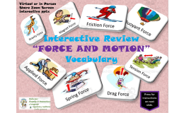 Free Science - Force and Motion Interactive Vocabulary Activity