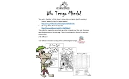 FREE Spanish Halloween Activity! (Videos, Coloring Page & Word Search!)