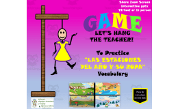 Free Spanish Interactive Hangman Estaciones del Ano y su Ropa Game