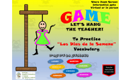 Free Spanish Interactive Hangman Game -Practice Los Dias de la Semana