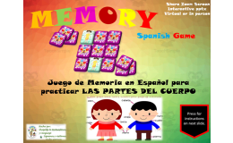 Free Spanish Interactive Memory Game to Practice Partes del Cuerpo
