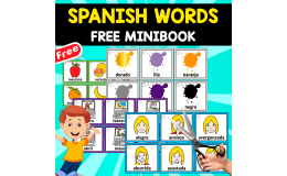 FREE SPANISH MINIBOOK | BASIC WORDS + IMAGES
