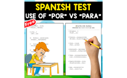 FREE SPANISH TEST | POR Vs PARA