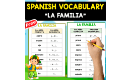 FREE SPANISH TEST | VOCABULARY | LA FAMILIA