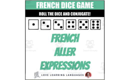 French Aller Expressions Dice Game - Jeu de Dés