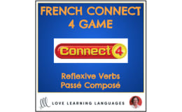 French Connect 4 Game - Reflexive Verbs - Passé Composé