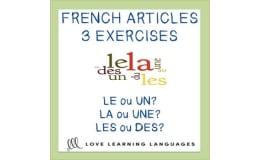 French Definite & Indefinite Articles – Worksheets