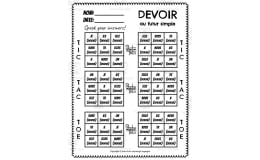 French: Devoir Futur Simple Tic Tac Toe Game