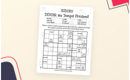 French: DEVOIR Present Tense Sudoku