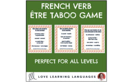 French Être Expressions Taboo Game - Jeu de Tabou en Français