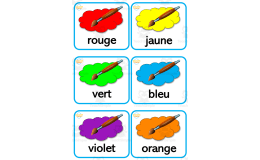 French Flash Cards for Beginners - Colors - Couleurs