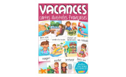French Flash Cards: Vacances / Vacation