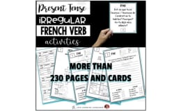 French Irregular Verbs Worksheet Packet - 50 Most Common Irregular French Verbs