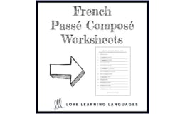 French: Perfect Tense Worksheets