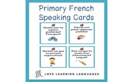 French: Primary Speaking Cards