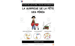 French: Reading comprehension worksheets: La fête des Pères