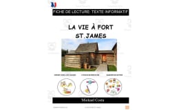 French: Reading comprehension worksheets: La vie à Fort St-James