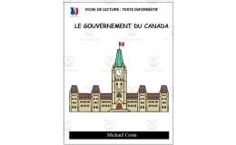 French: Reading comprehension worksheets: Le gouvernement du Canada
