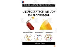 French: Reading comprehension worksheets: L'exploitation de l'or en profondeur