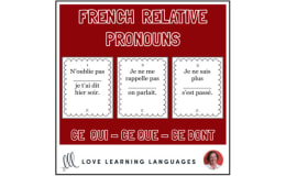 French Relative Pronouns – Ce que, Ce qui, Ce dont