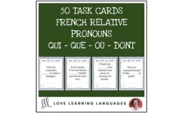 French Relative Pronouns – 50 Practice Cards