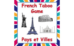 French Taboo Game - Pays et Villes - Jeu de Tabou en Français