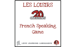 French: The Game of 20 Questions - Hobbies Vocabulary