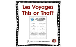 French Travel Theme - This or That Activity - Les Voyages
