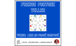 French Verb LIRE - PASSE COMPOSE - Fortune Tellers