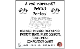 French Verb Tenses Conjugation Worksheets