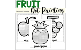 Fruit Dot Painting - A Fine Motor Art Activity