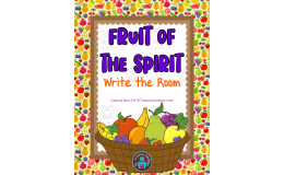 Fruit of the Spirit Write the Room