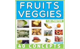 Fruits Vegetables Flash Cards Vocabulary Resource | Real Photos
