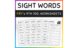 Fry Sight Words: Worksheets and Activities, #801-900, [SET 4]