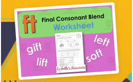 FT: Final Consonant Blend Worksheet