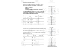 Function Transformations Guided Notes + Homework Set