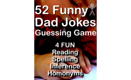 Funny Dad Jokes for 4th Grade Reading, Spelling, Inference, Homonyms