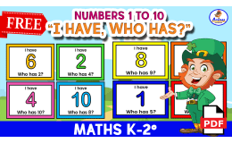 GAME "I HAVE, WHO HAS?" - Numbers 1 to 10