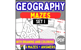 Geography Mazes - Set 1 (PDF)