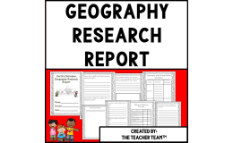 Geography Research Report | Geography Research Project