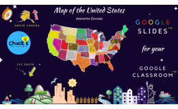 Geography: United States Interactive Map - Google Slides™