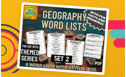 Geography Word List Posters - Set 2 (PDF)