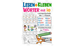 German Cut & Glue Activity: Words with ie