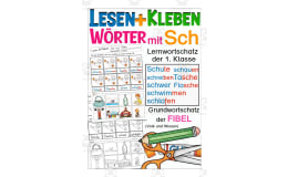 German Cut & Glue Activity: Words with SCH