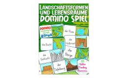 German Dominoes: Landforms