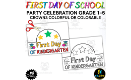 Get Ready for the First Day of School with Fun and Colorful Crowns.