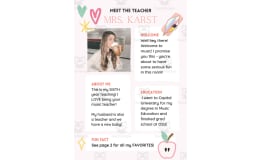 Get to Know the Teacher – Back to School Template