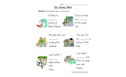 Go Going Went Missing Word Worksheet